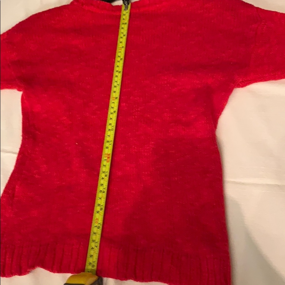 Red and white knitted sweater ( not hand-made) - Picture 8 of 8